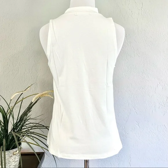 NWT Ginger G Rainbow Stripe Mockneck Tank - Picture 7 of 13